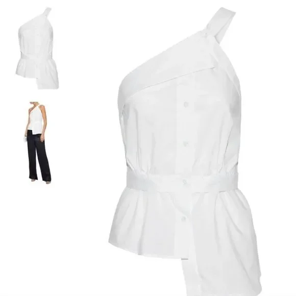 Milly of New York | Tops | Milly Jill One Shoulder Asymmetric